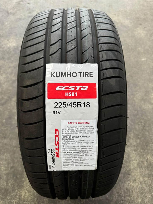 225/45R18 KUMHO ECSTA HS81 TYRE- CRAZY SPECIAL