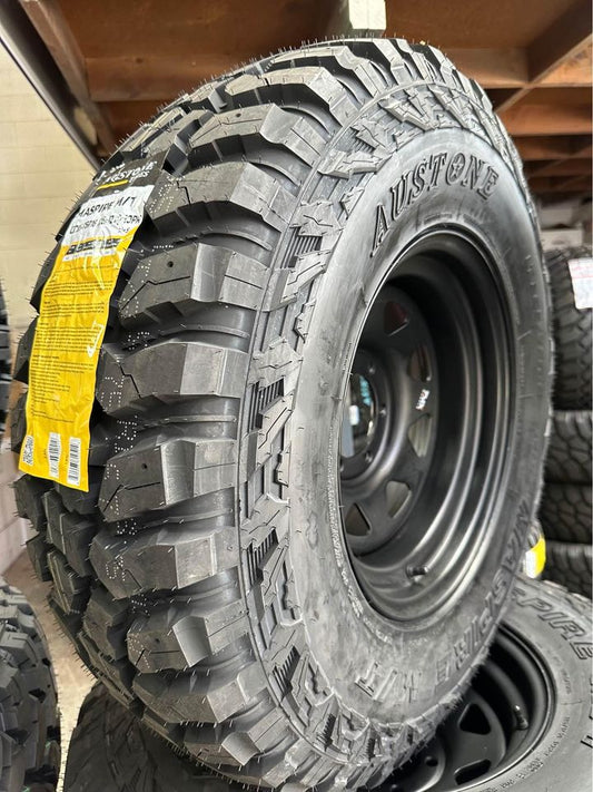 285/75R16 Mud Tyres & 16x8 Steel Rims Combo Deal- Price Includes shipping to Mainfreight depot