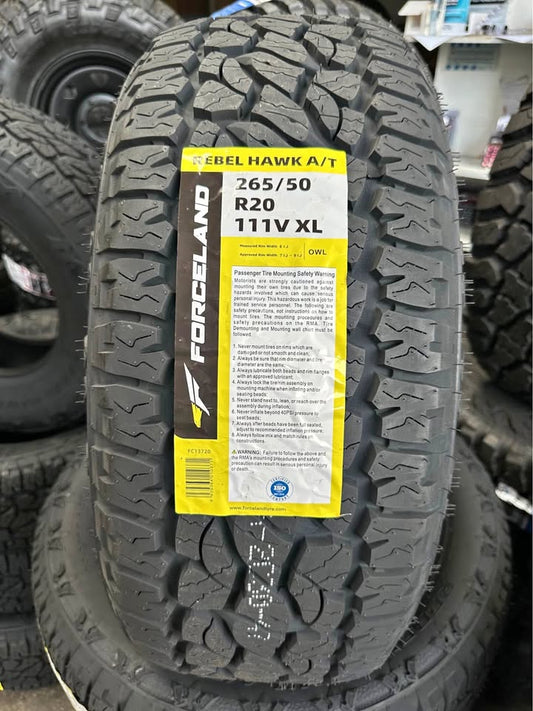 265/50R20 FORCELAND REBEL HAWK ALL TERRAIN TYRE
