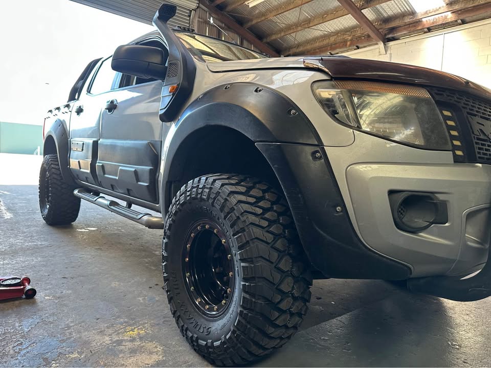 33x12.5R15 Sumaxx Mud Tyres & 15x8 Imitation Beadlock Steel Rims Combo Deal- Price Includes shipping to Mainfreight depot