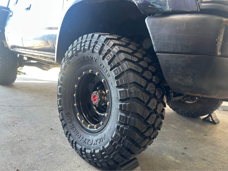 33x12.5R15 Sumaxx Mud Tyres & 15x8 Imitation Beadlock Steel Rims Combo Deal- Price Includes shipping to Mainfreight depot