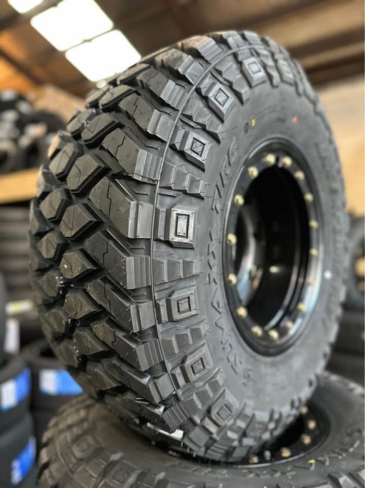 33x12.5R15 Sumaxx Mud Tyres & 15x10 Imitation Beadlock Steel Rims Combo Deal- Price Includes shipping to Mainfreight depot