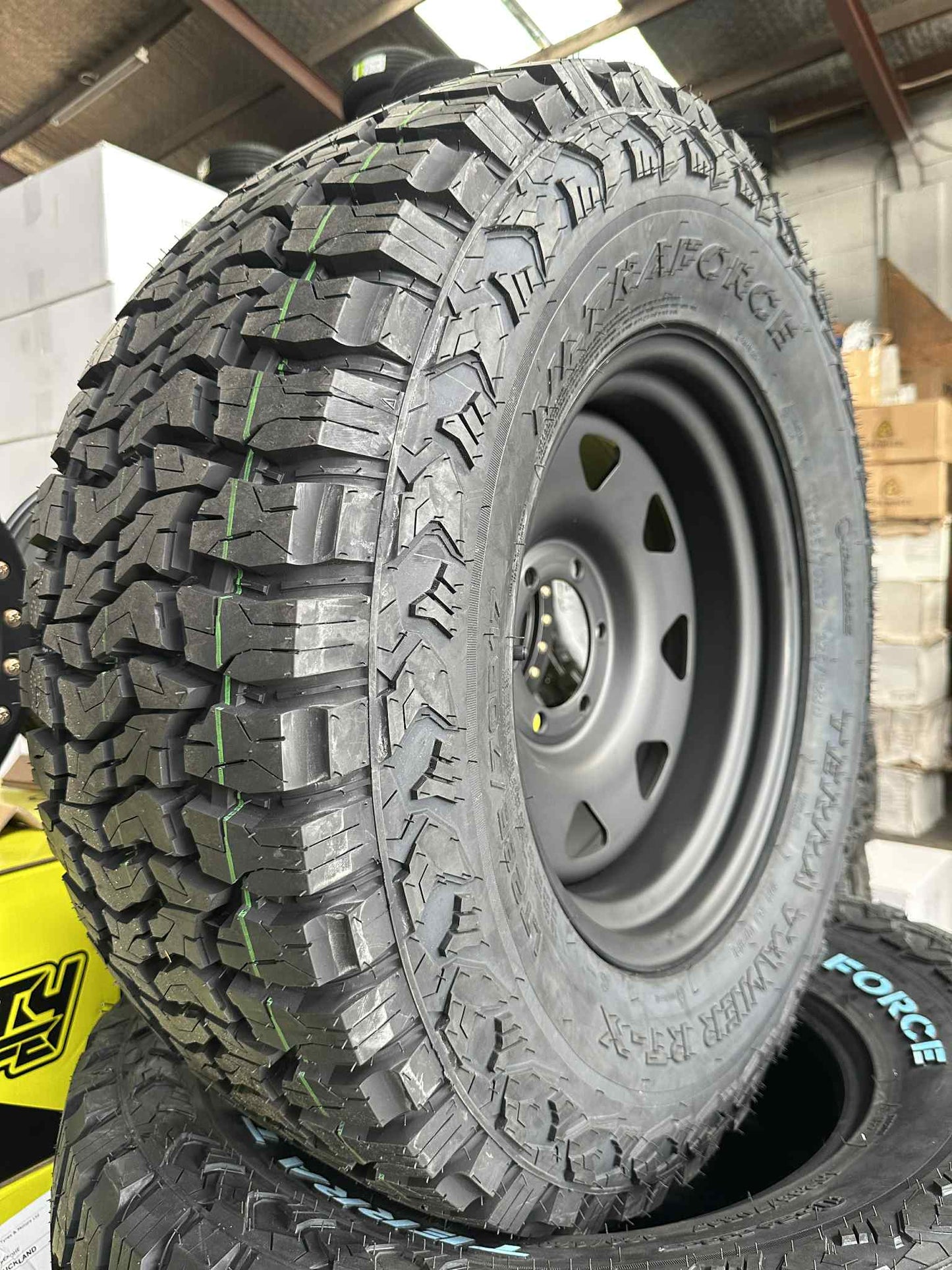 285/70R17 ULTRA FORCE TERRA TAMER R/T TYRE & 17X8 STEEL RIMS COMBO DEAL
