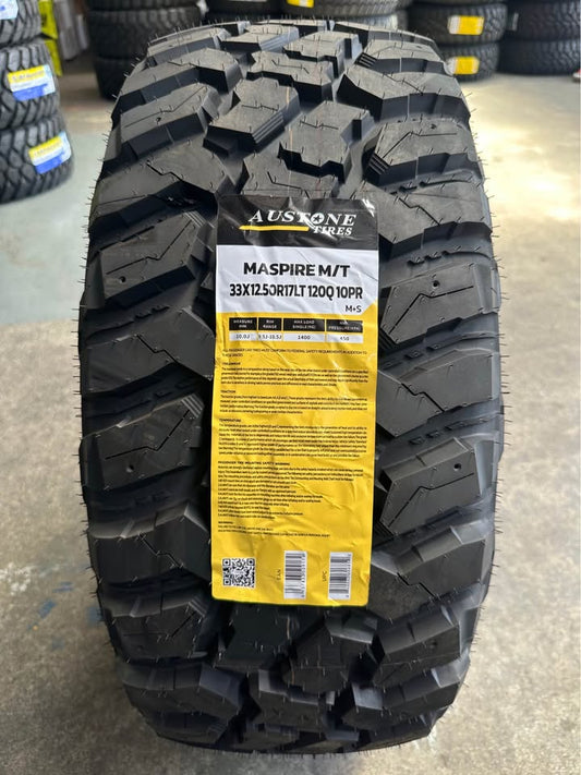 33x12.5R17 Austone Maspire M/T 120Q Tyre – Aggressive Mud-Terrain Traction | Lowest Price NZ