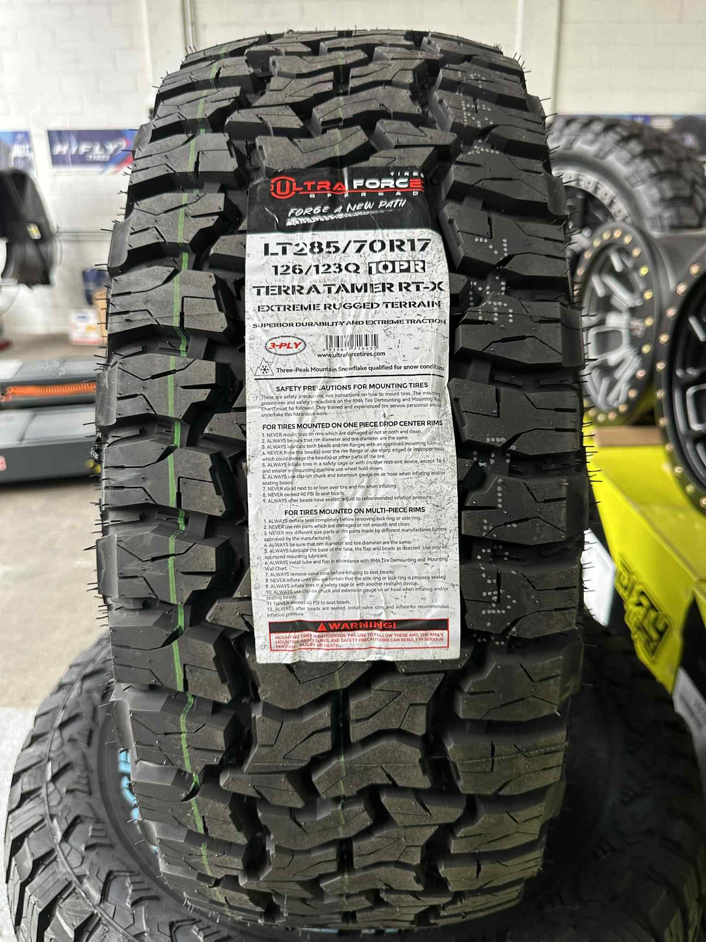 285/70R17 ULTRA FORCE TERRA TAMER R/T TYRE & 17X8 STEEL RIMS COMBO DEAL