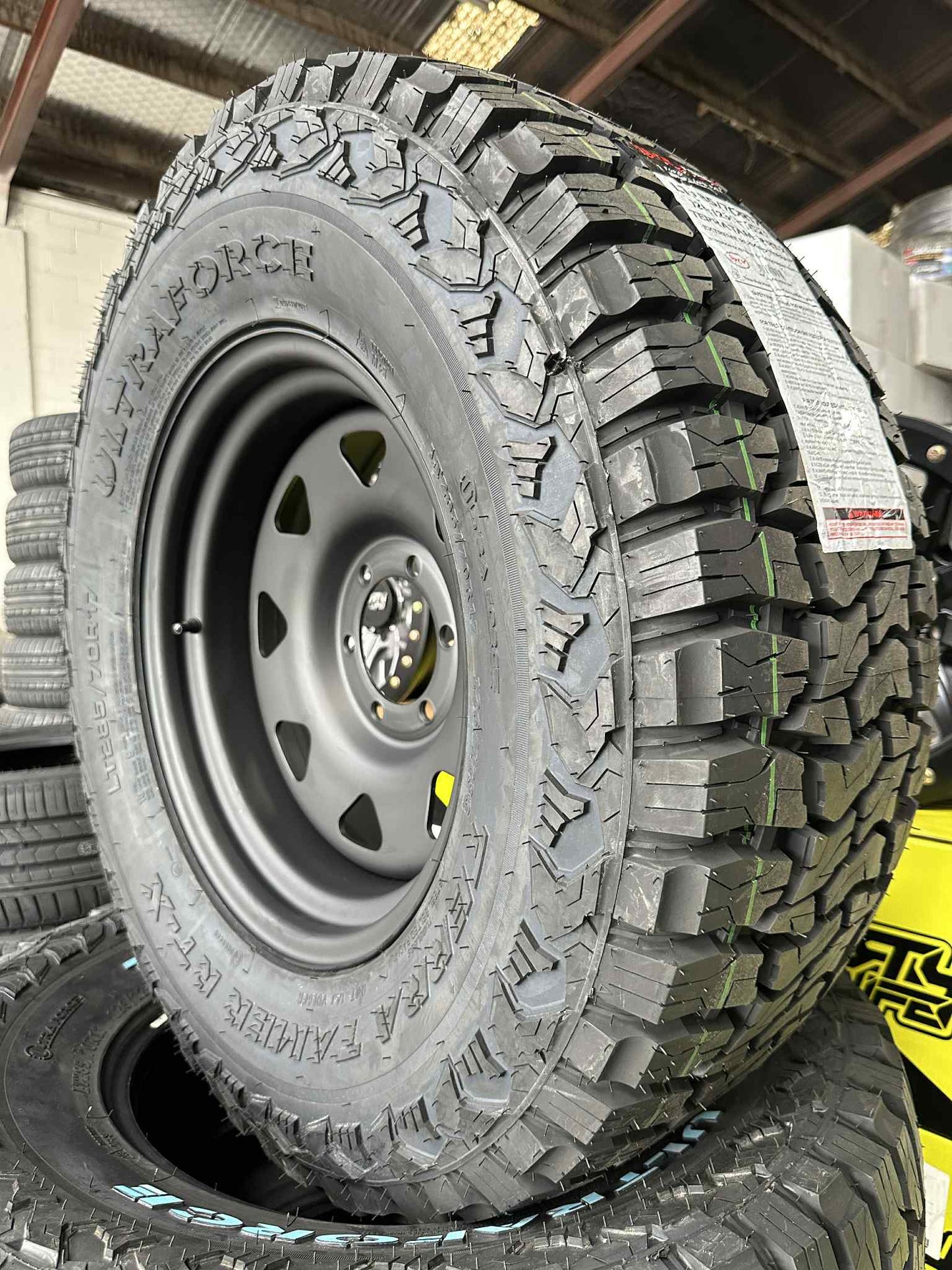 285/70R17 ULTRA FORCE TERRA TAMER R/T TYRE & 17X8 STEEL RIMS COMBO DEAL