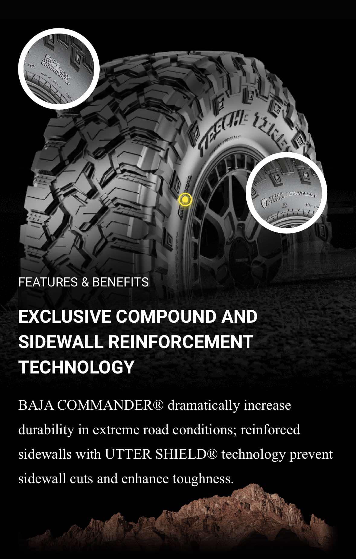 265/70R17 TESCHE RIDGE BLADE X/MT 12PR TYRE