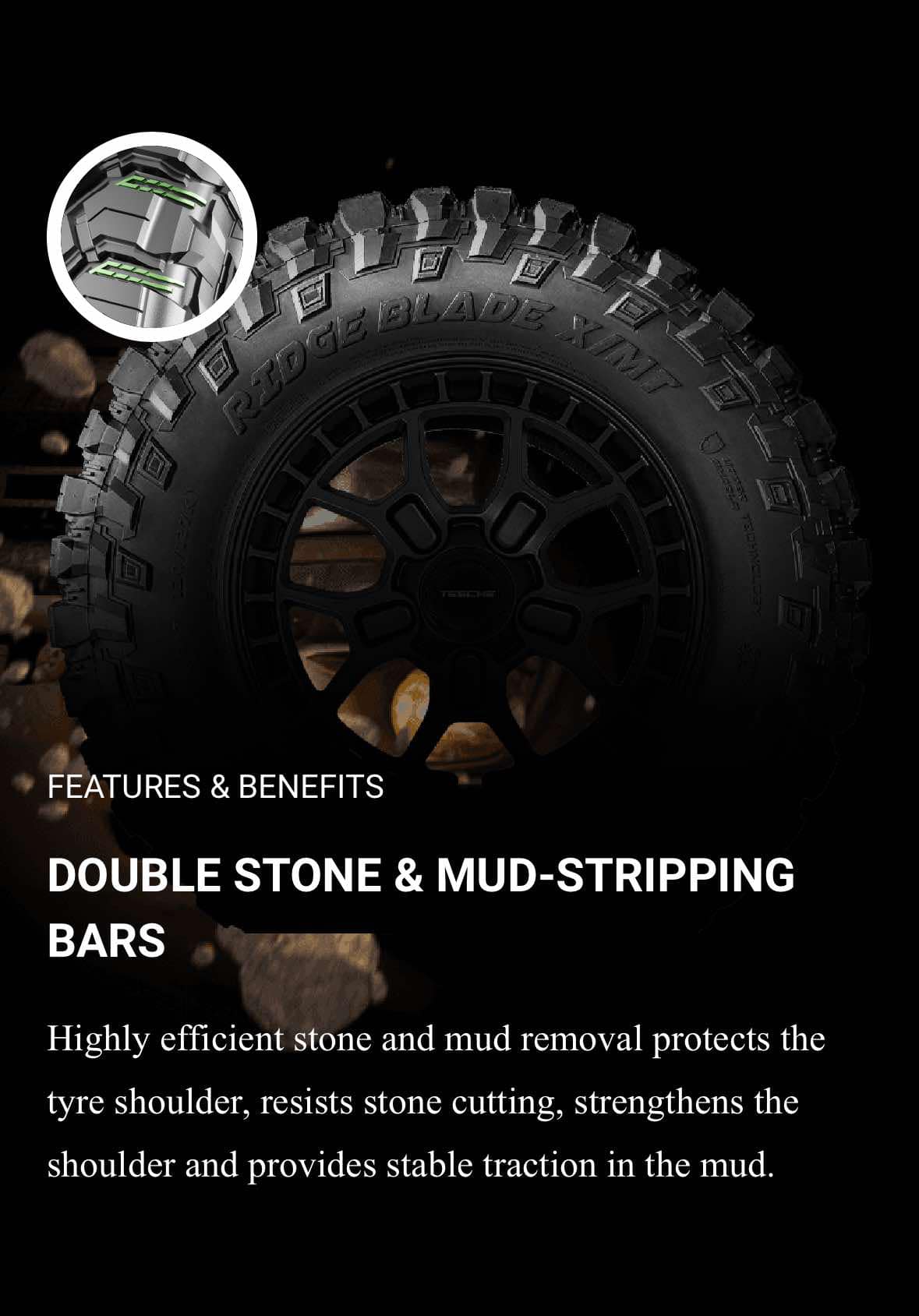 265/70R17 TESCHE RIDGE BLADE X/MT 12PR TYRE