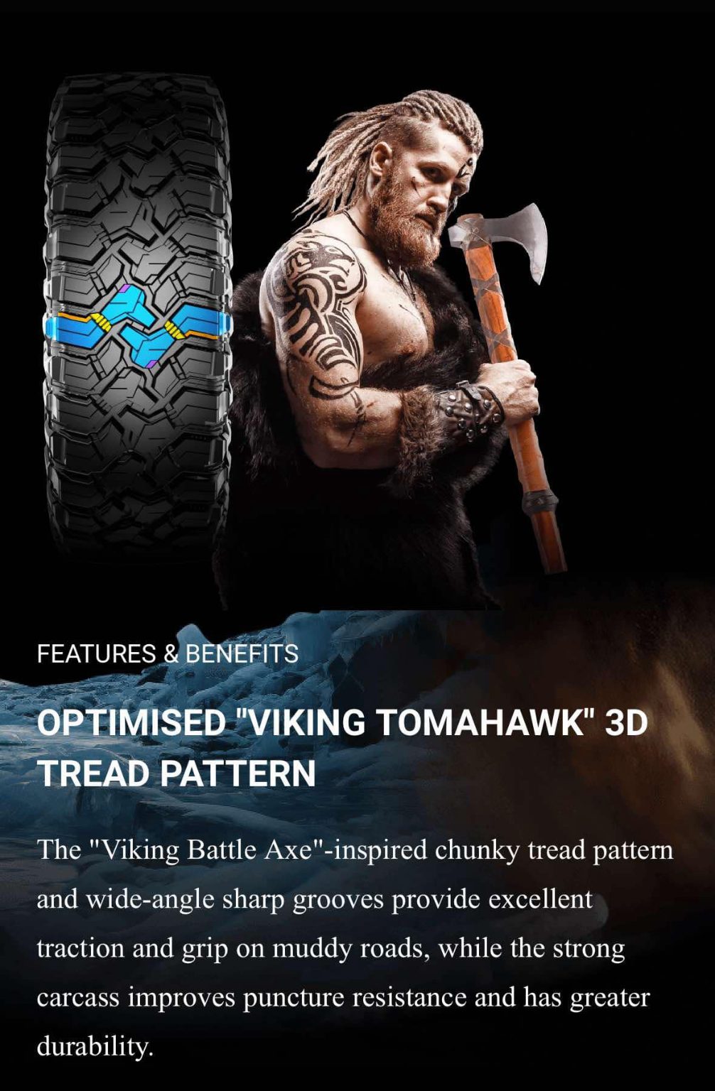 285/70R17 TESCHE RIDGE BLADE X/MT 12PR TYRE