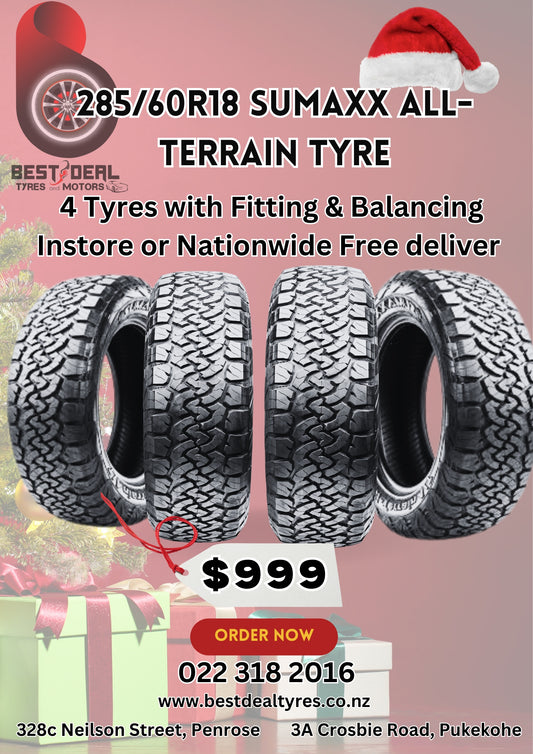 285/60R18 Sumaxx All-Terrain 4 Tyres Includes Fitting & Balancing