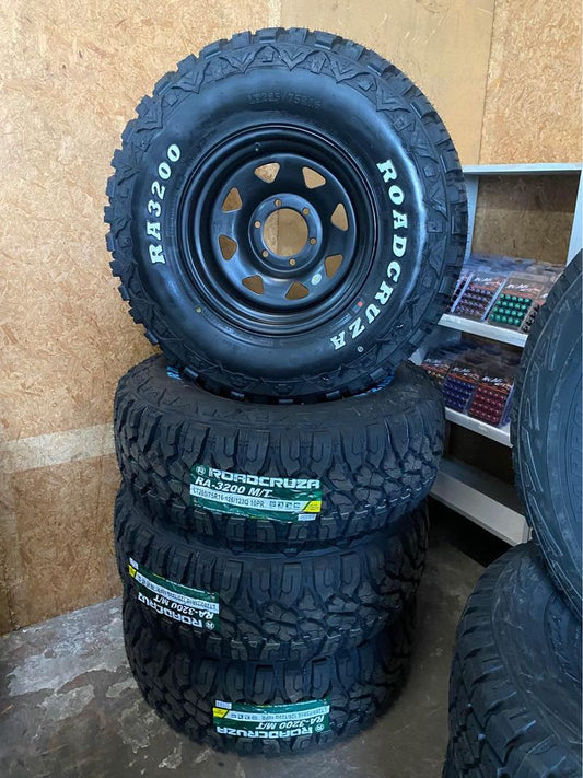 285/75R16 Mud Tyres & 16x8 Steel Rims Combo Deal
