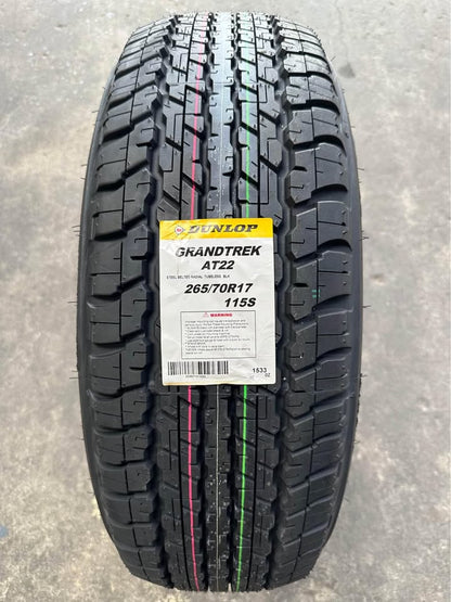 265/70R17 DUNLOP GRANDTREK AT22 TYRE