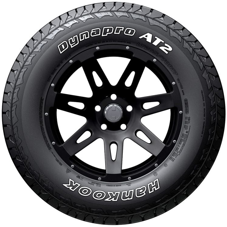 Hankook Dynapro AT2 tire on a white background