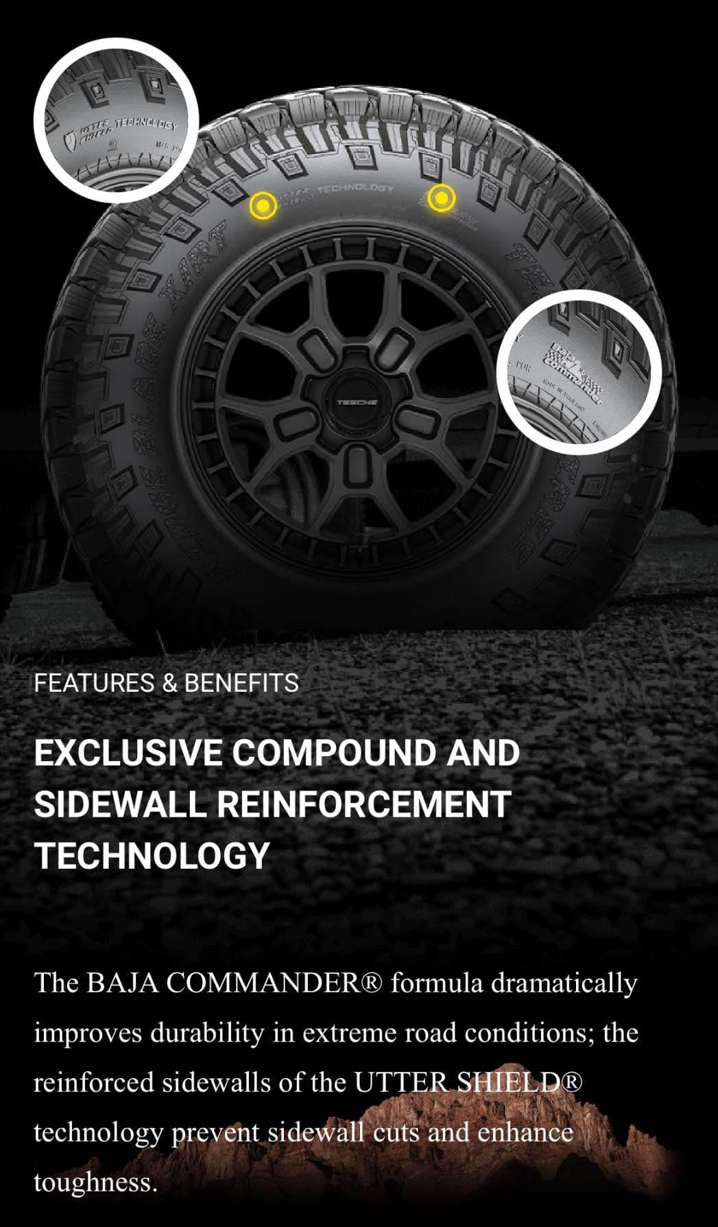 33X12.5R20 TESCHE RIDGE BLADE X/RT 12PR TYRE