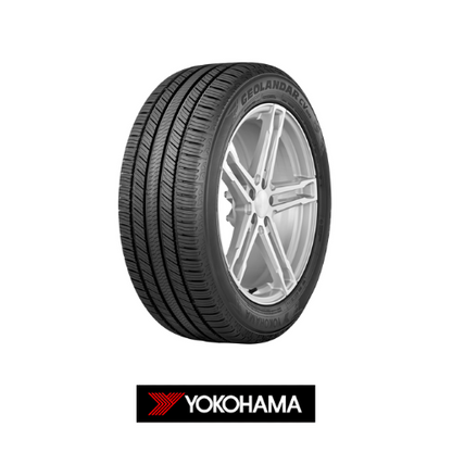 Yokohama tire on a white background with the Yokohama logo.