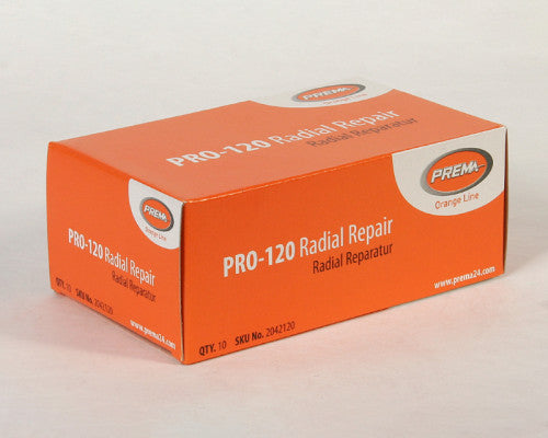 Radial Repair 122mm x 75mm Prema Orange PRO-120 (Packet 10)